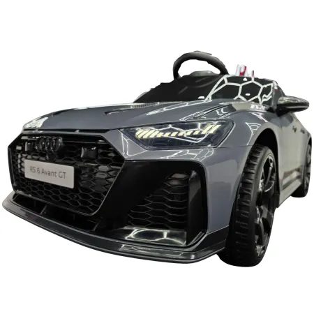 Macchina Elettrica Bambini Audi RS6 Avant GT 12V Grigio Telecomando