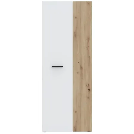 Armadio Scarpiera Multiuso 2 Ante Ripiani Rovere Bianco Camera Ingresso