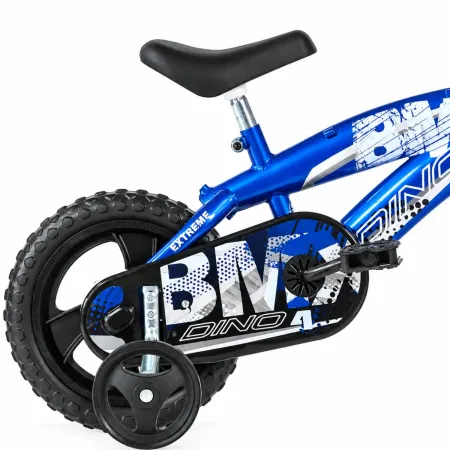Bicicletta BMX 12" per Bambini Blu con Stabilizzatori e Gomme EVA