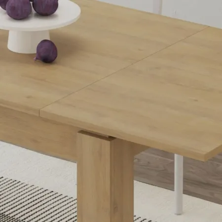 Tavolo Allungabile Rovere 120-170 cm 8 Posti da Pranzo da Interno