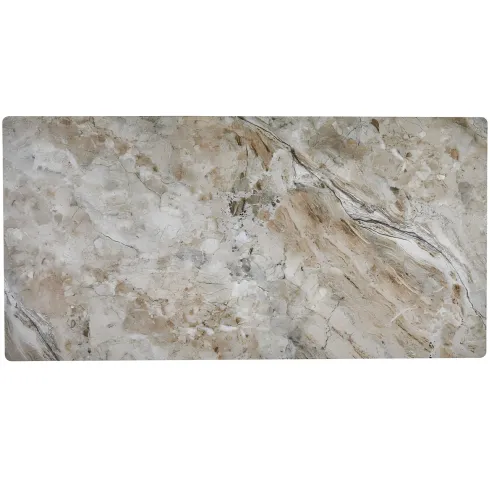Tavolo rettangolare 180x90 da Pranzo Ceramica Effetto Marmo Marrone
