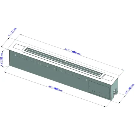 Bruciatore a Bioetanolo 7 kW Automatico Smart APP da incasso 91 cm