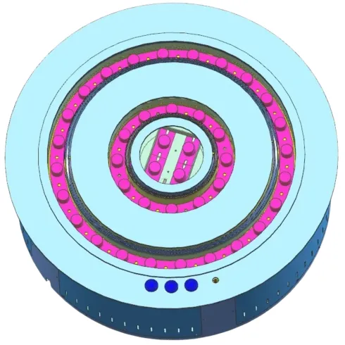 Camino a Vapore 3D Elettrico Bruciatore Rotondo 55 cm da Incasso APP