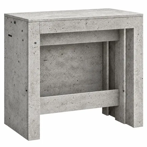Consolle Tavolo Allungabile da Pranzo Soggiorno Grigio Cemento 300 cm