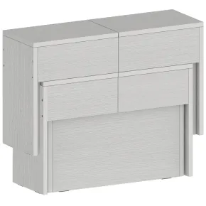 Panca Allungabile da Cucina Soggiorno Bianco Larice 290 cm Moderna 2