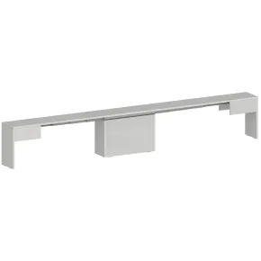 Panca Allungabile da Cucina Soggiorno Bianco Larice 290 cm Moderna