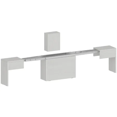 Panca Allungabile da Cucina Soggiorno Bianco Larice 290 cm Moderna