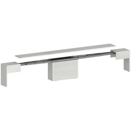 Panca Allungabile da Cucina Soggiorno Bianco Larice 290 cm Moderna