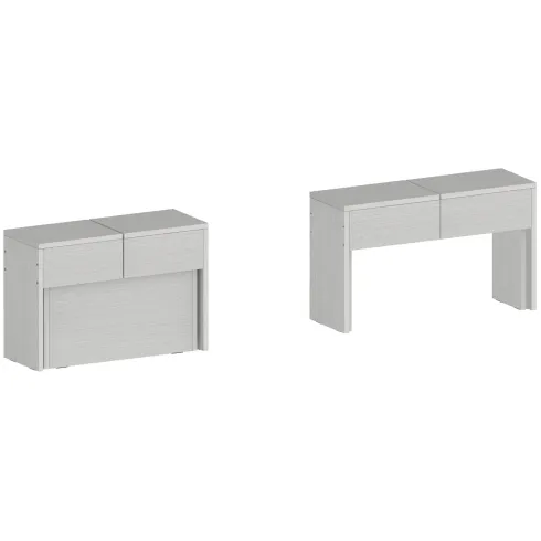 Panca Allungabile da Cucina Soggiorno Bianco Larice 290 cm Moderna