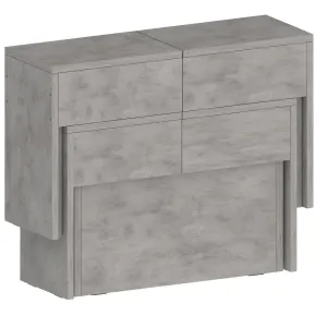 Panca Estensibile 290 cm Mobile Grigio da Soggiorno Cucina Moderno 2