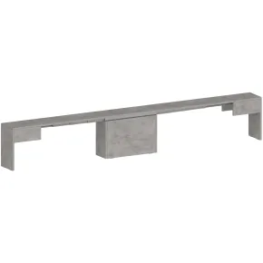 Panca Estensibile 290 cm Mobile Grigio da Soggiorno Cucina Moderno