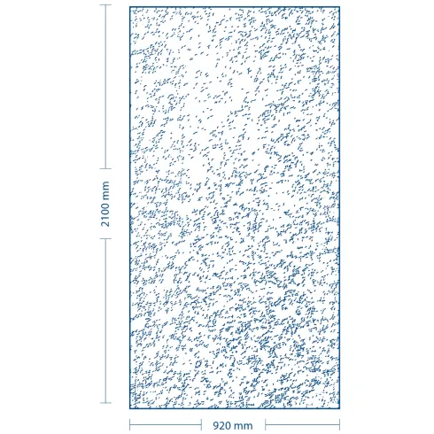 Pannello per Porta Blindata 90x210 cm Alluminio Effetto Pietra Bianco