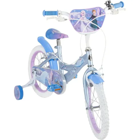Bicicletta Frozen per Bambini 16 Pollici Celeste Bici Bambina Rotelle