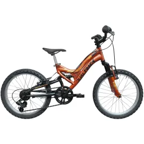 Bicicletta Bambini 20" Mountain Bike Arancione con Cambio Sospensione