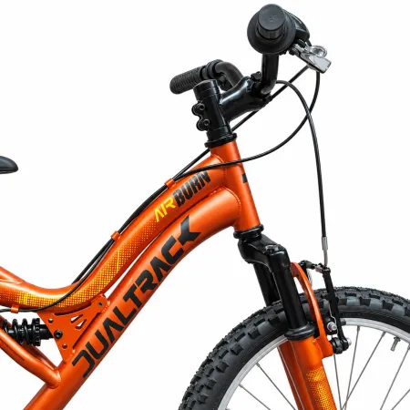 Bicicletta Bambini 20" Mountain Bike Arancione con Cambio Sospensione