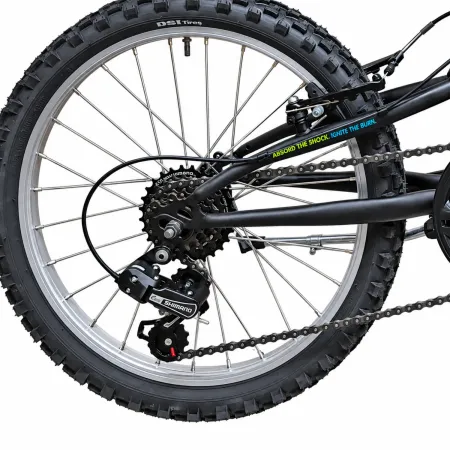 Bicicletta per Bambini Blu 20 Pollici Mountain Bike con Cambio Shimano