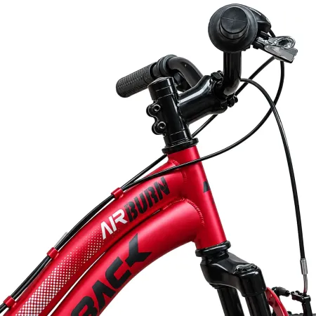 Mountain Bike 20" Rosso Bicicletta Bambini Sospensione Shimano 6V