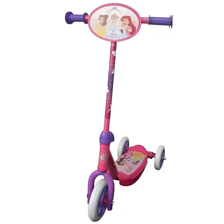Monopattino a Spinta 3 Ruote per Bambini Principesse Disney Rosa