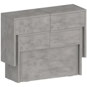 Panca Allungabile Set 2 Pezzi 66-290 cm Grigio Salvaspazio Soggiorno 2