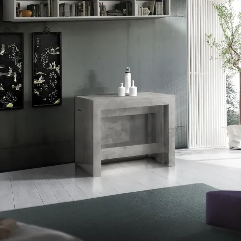 Panca Allungabile Set 2 Pezzi 66-290 cm Grigio Salvaspazio Soggiorno