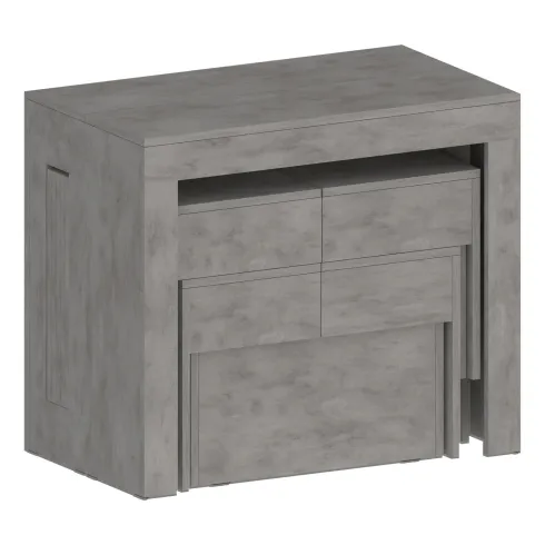 Panca Allungabile Set 2 Pezzi 66-290 cm Grigio Salvaspazio Soggiorno