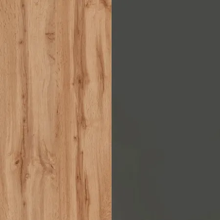 Isola Cucina Centrale Antracite Piano Appoggio Effetto Rovere 125 cm