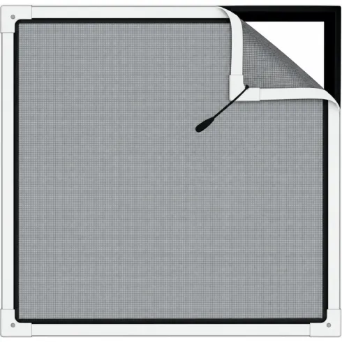 Zanzariera per Grate con Magnete Perimetrale Bianco 130x260 cm