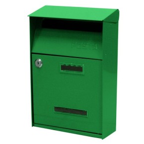 Cassetta Posta Verde Esterno Pubblicità Condominio Acciaio Buca Lettere  Postale