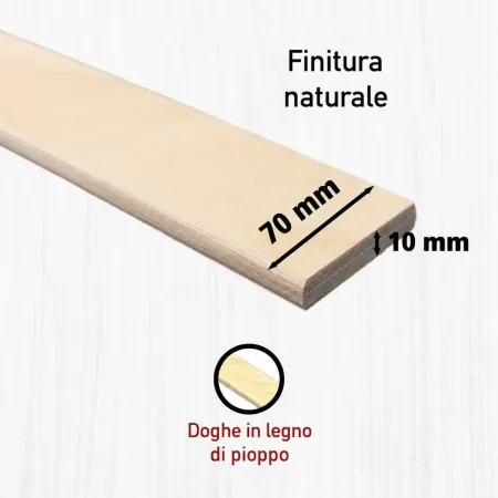 Rete a Doghe Flessibili Letto singolo 90x200 cm in Legno Multistrato