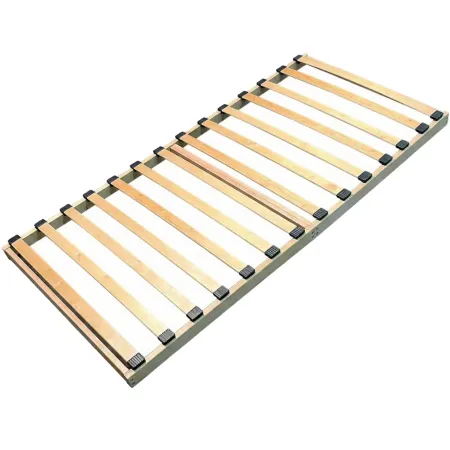 Rete a Doghe Flessibili Letto singolo 90x200 cm Telaio Legno Massello