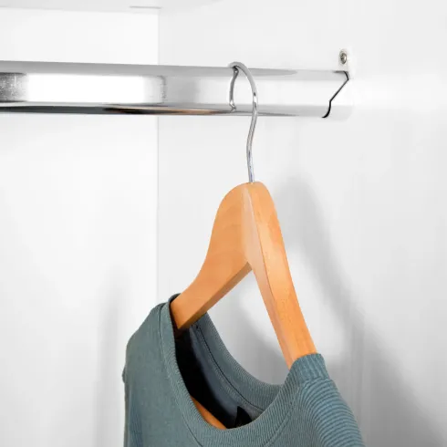 Armadio Camera da Letto 3 Ante Legno Bianco Effetto Rovere con Specchi