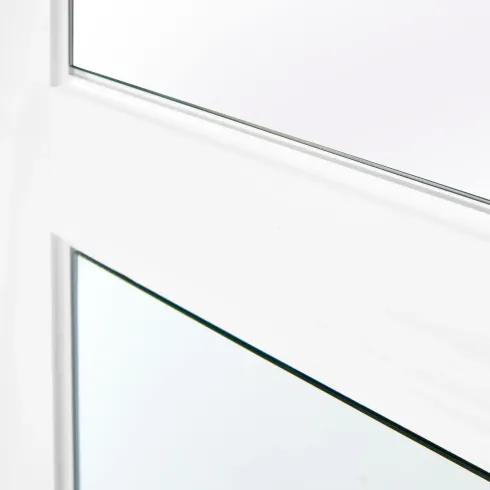 Armadio Camera da Letto 3 Ante Legno Bianco Effetto Rovere con Specchi