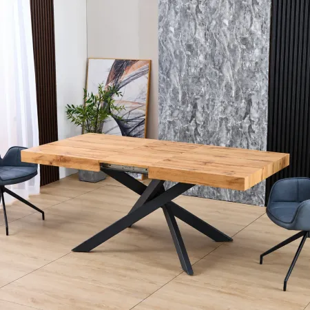Tavolo Allungabile 160-240 cm da Pranzo Rettangolare Rovere Nero