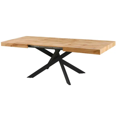 Tavolo Allungabile 160-240 cm da Pranzo Rettangolare Rovere Nero