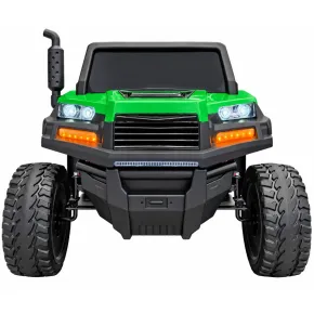 Camion Elettrico Auto per Bambini 24V 6x6 Verde Cassone Ribaltabile 2