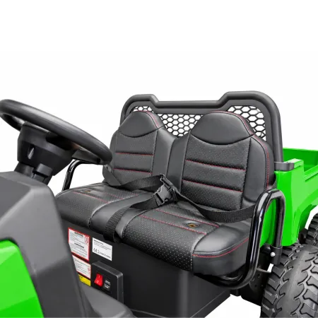 Camion Elettrico Auto per Bambini 24V 6x6 Verde Cassone Ribaltabile