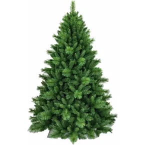 Albero di Natale 240 cm in PVC Rami Apertura Ombrello Base 153 cm