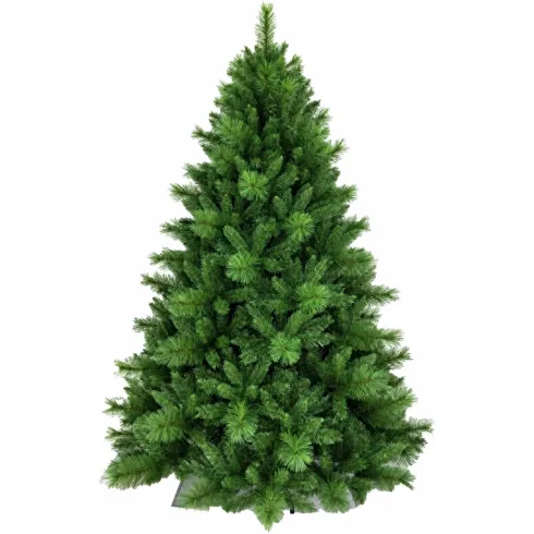Albero di Natale Artificiale 180 cm Verde in PVC Diametro 122 cm