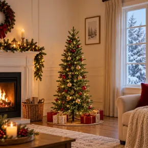 Albero di Natale 180 cm Rami Tre Punte Verde Artificiale PE PVC 2