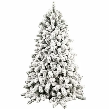 Albero di Natale Innevato Artificiale 240 cm in PVC Diametro 145 cm