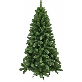 Albero di Natale Artificiale Verde 180 cm Rami in PVC Diametro 106 cm