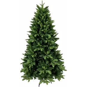 Albero di Natale 240 cm Verde Artificiale Rami PE PVC Base 137 cm