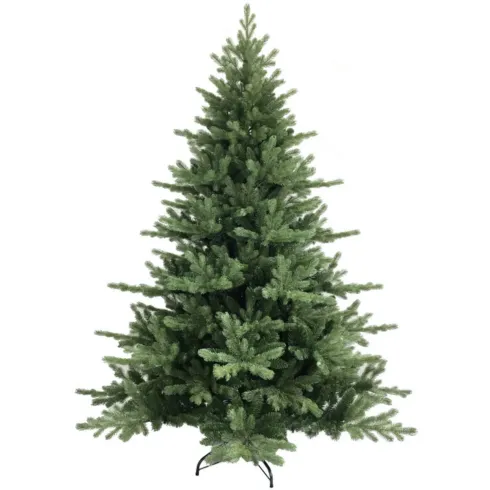 Albero di Natale Verde 210 cm Artificiale Base 157 cm in PE PVC