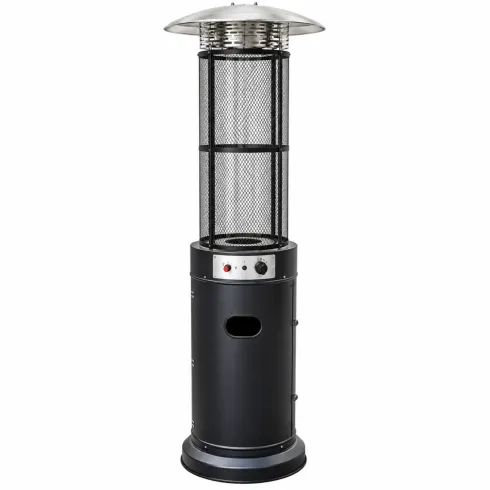 Stufa a Gas GPL Fungo da Esterno 11 kW con Ruote Fiamma Regolabile