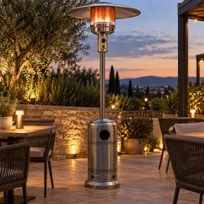 Fungo Tradizionale Grigio a Gas GPL Stufa da Esterno 13kW Infrarossi 2