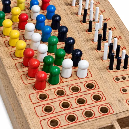 Gioco Codice Segreto da Tavolo in Legno con Pioli Colorati