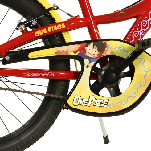 Bicicletta One Piece Bambini Rosso 20 Pollici con Rotelle Accessori