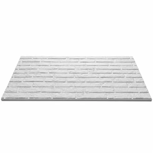 Pannelli Murali 3D Effetto Mattoni Bianchi in PU 12 Pezzi Isolanti