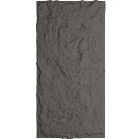 10 Pannelli da Parete Decorativi PU 3D Effetto Pietra Grigio Ossidiana