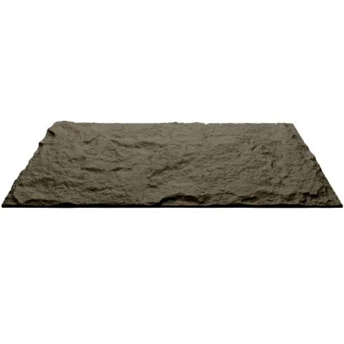 10 Pannelli da Parete Decorativi PU 3D Effetto Pietra Grigio Ossidiana